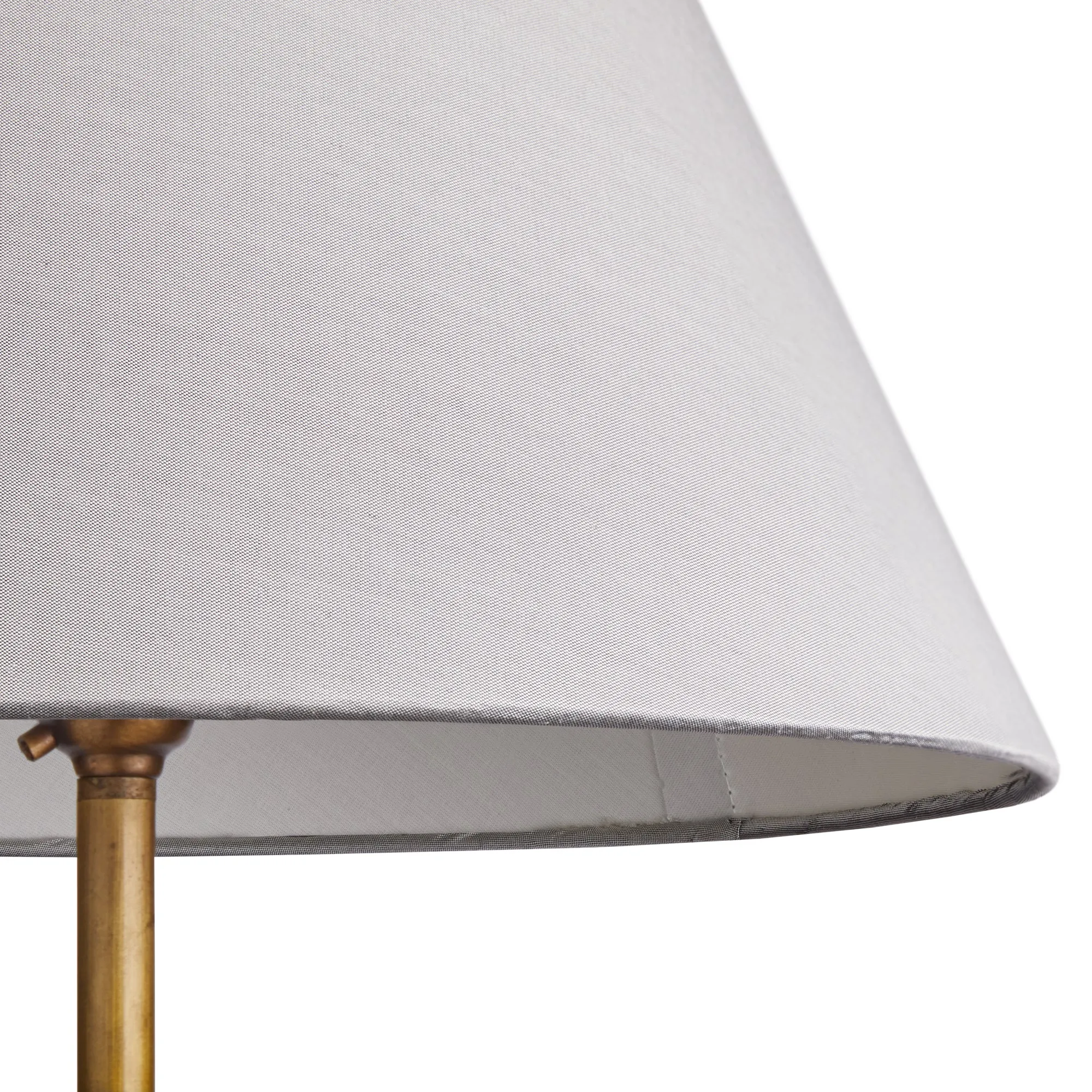 16cm empire lampshade in pewter dupion silk