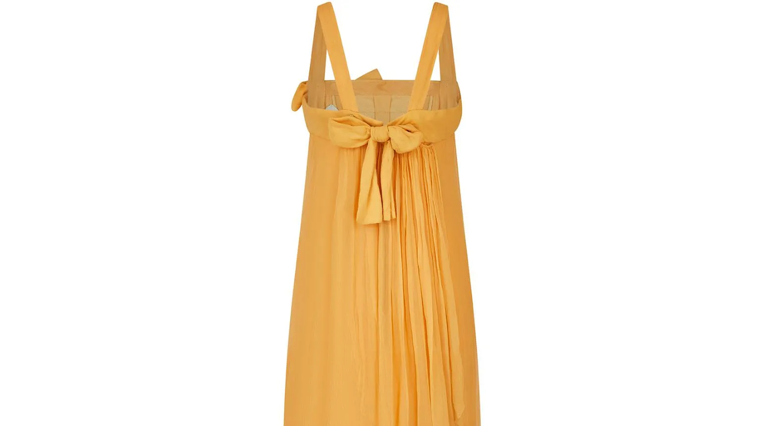 1960s Jacques Heim Haute Couture Yellow Chiffon Column Dress