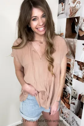 A line tiered blouse