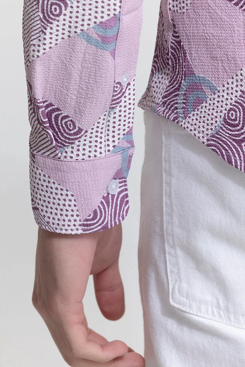 Abstract Trio Lilac Shirt