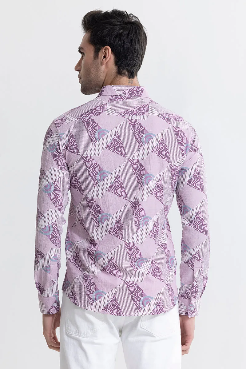 Abstract Trio Lilac Shirt