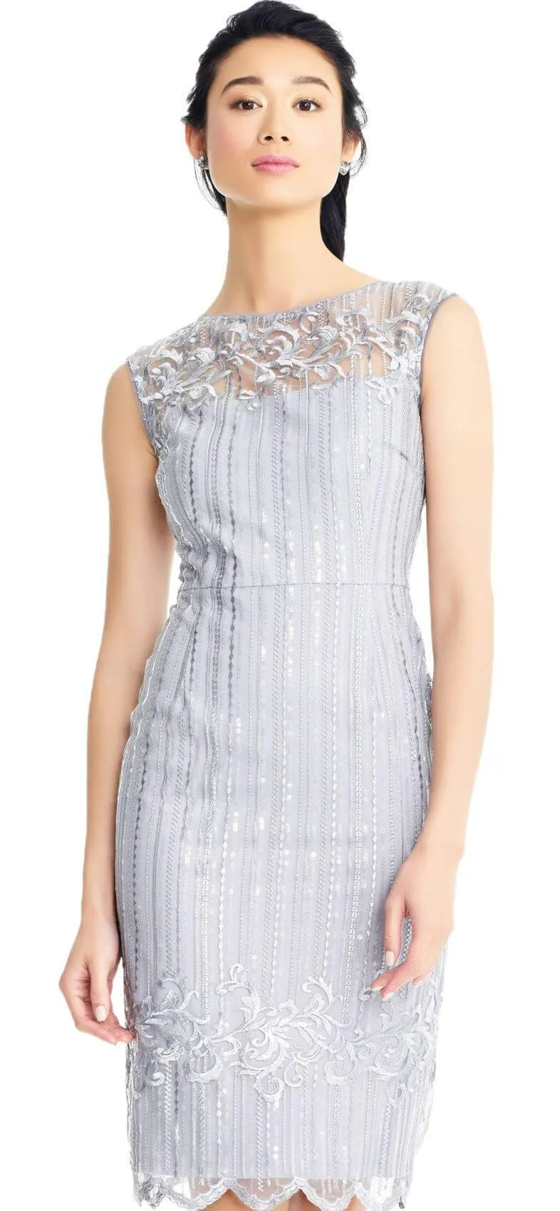 Adrianna Papell AP1E203525 Short Formal Sleeveless Cocktail Dress