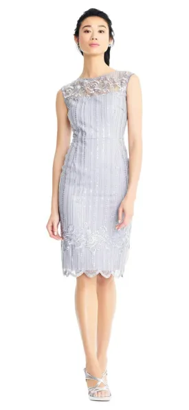 Adrianna Papell AP1E203525 Short Formal Sleeveless Cocktail Dress