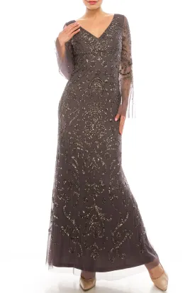 Adrianna Papell AP1E206204 Long Formal Beaded Dress