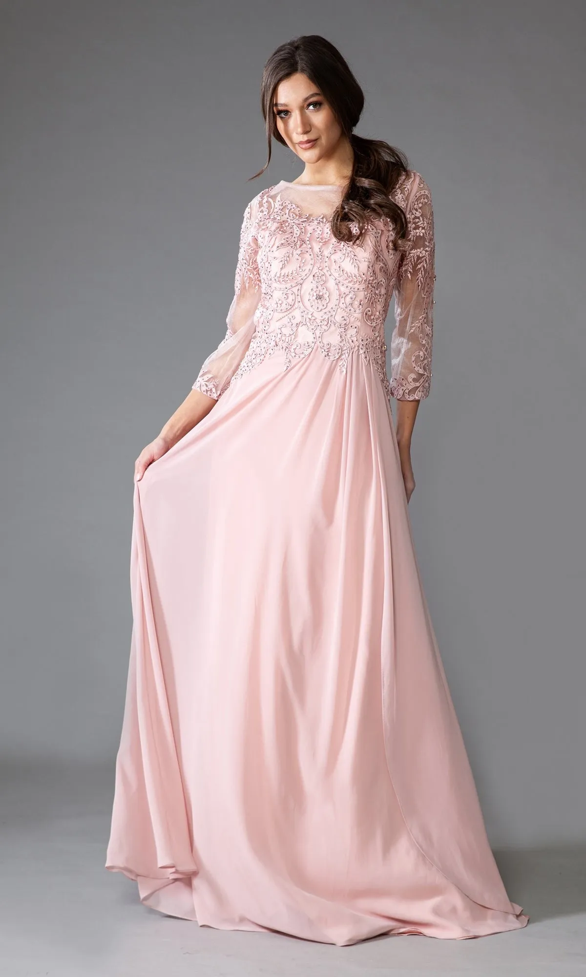 Amelia Couture Long Formal Dress 7043