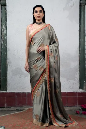 Apsara: Grey Saree