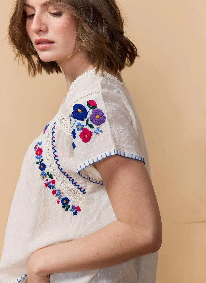 Atmosfere Embroidery Top