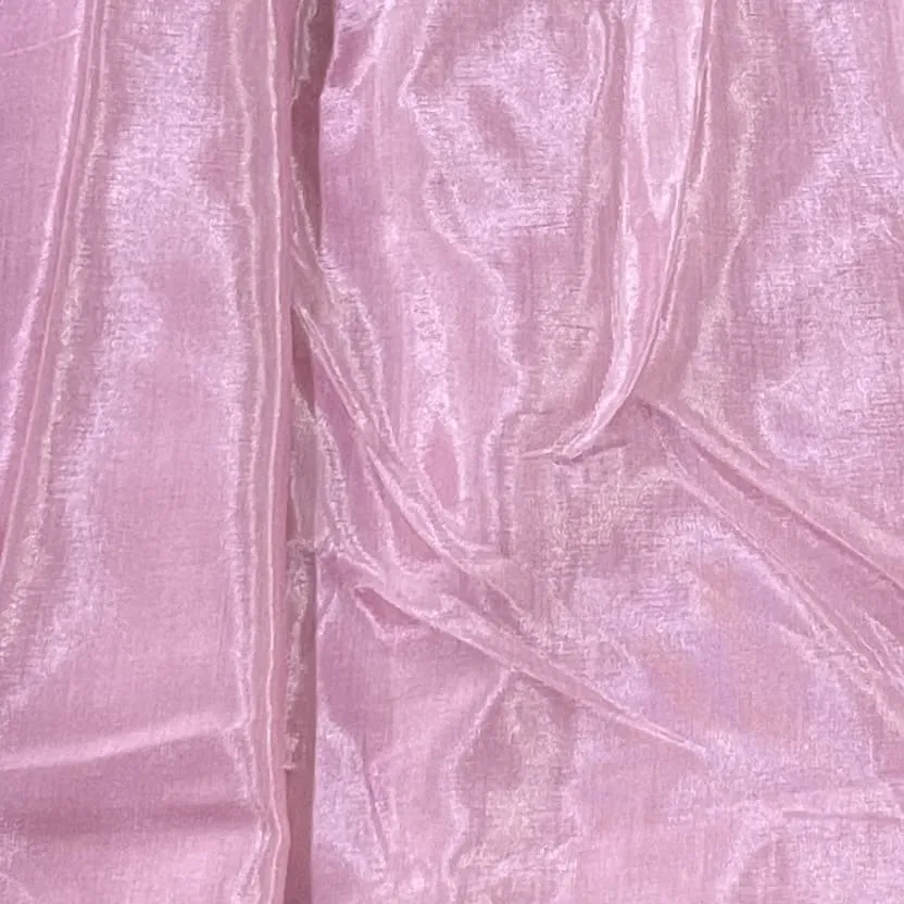 Baby Pink Solid Shantoon Fabric