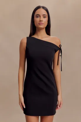 Baker Suiting Off Shoulder Dress - Black