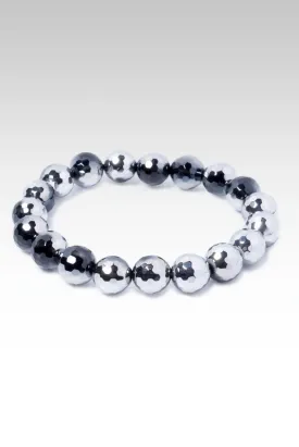 Beaded Silver Plated Black Onyx Bracelet™