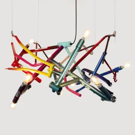 Bicycle Chandelier - Round