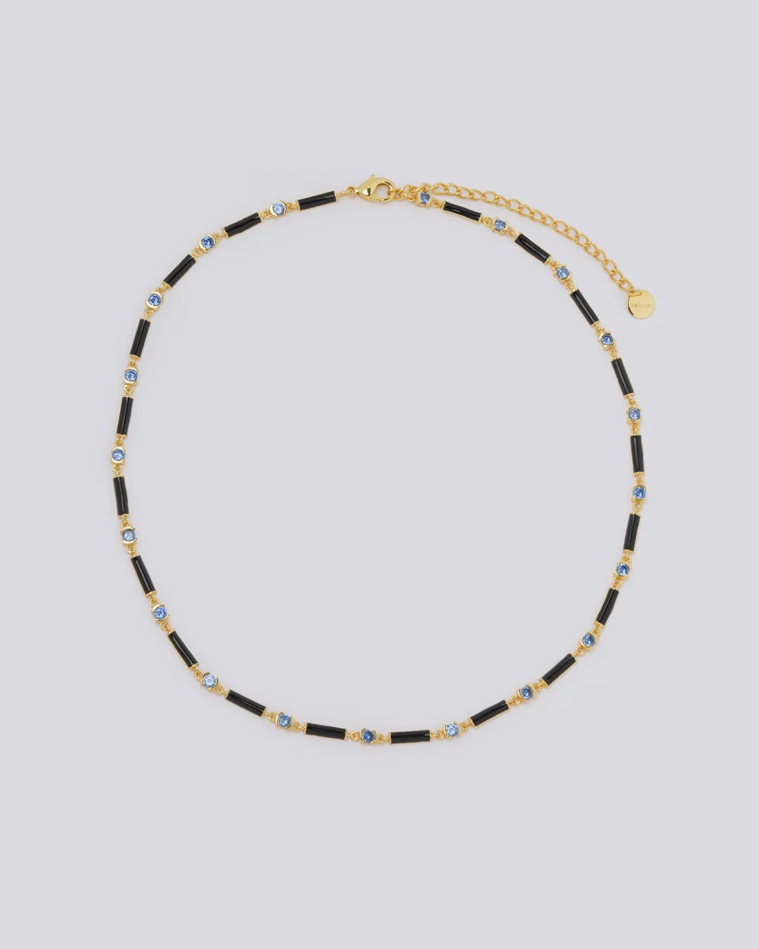 Black Enamel Necklace