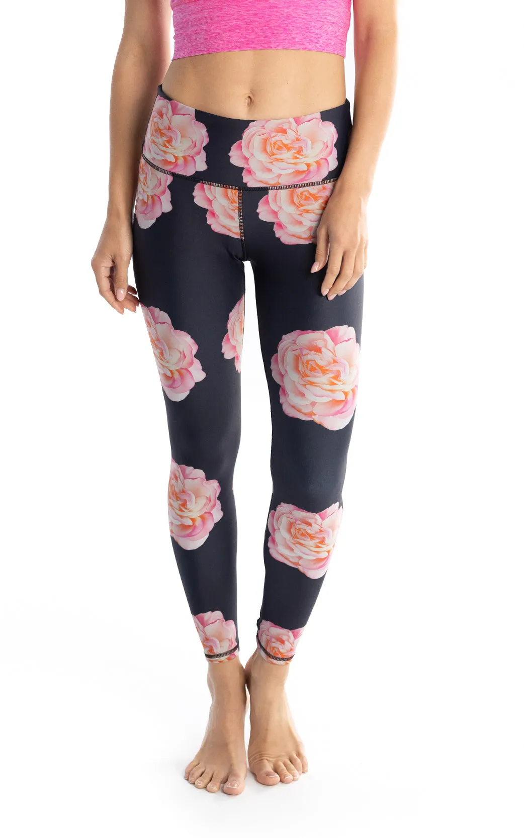 BLACK ROSE HIGH RISE LEGGING