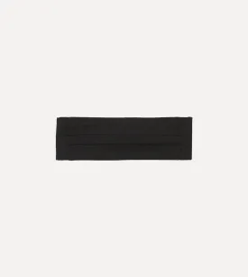 Black Silk Barathea Cummerbund