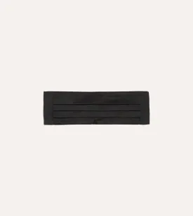 Black Silk Satin Cummerbund