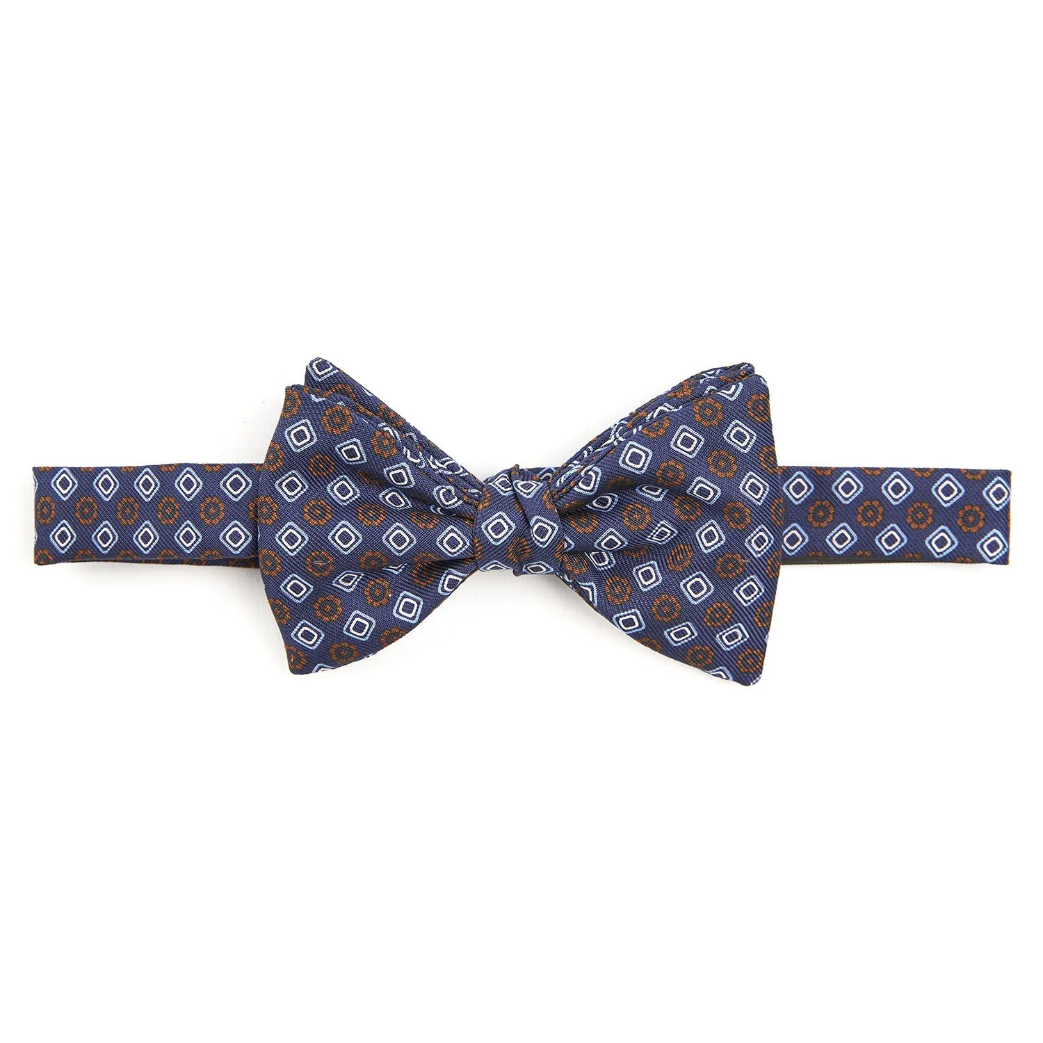 BLUE PRE-KNOTTED SILK BOWTIE