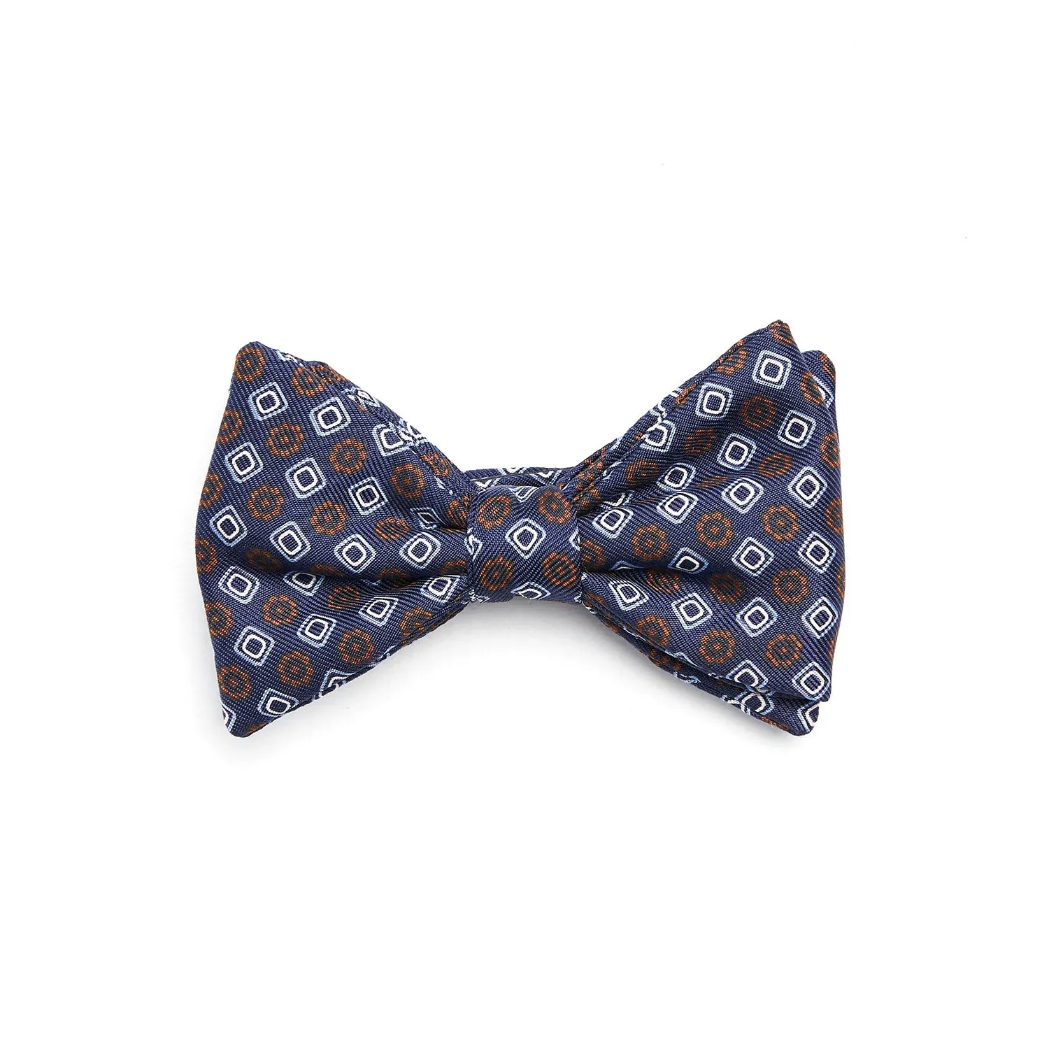 BLUE PRE-KNOTTED SILK BOWTIE