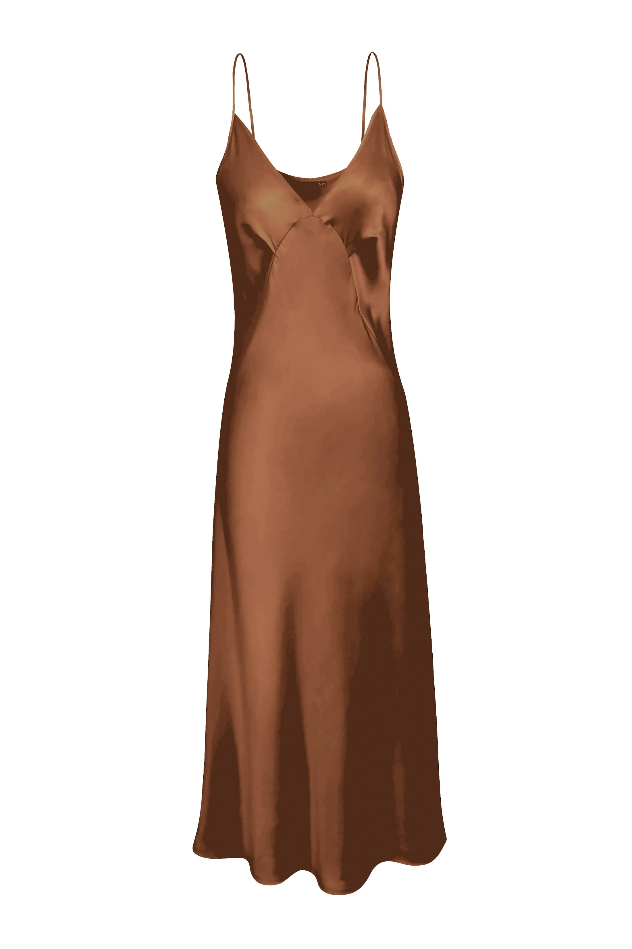 BM 7/8 Triangle Slip Dress - Walnut