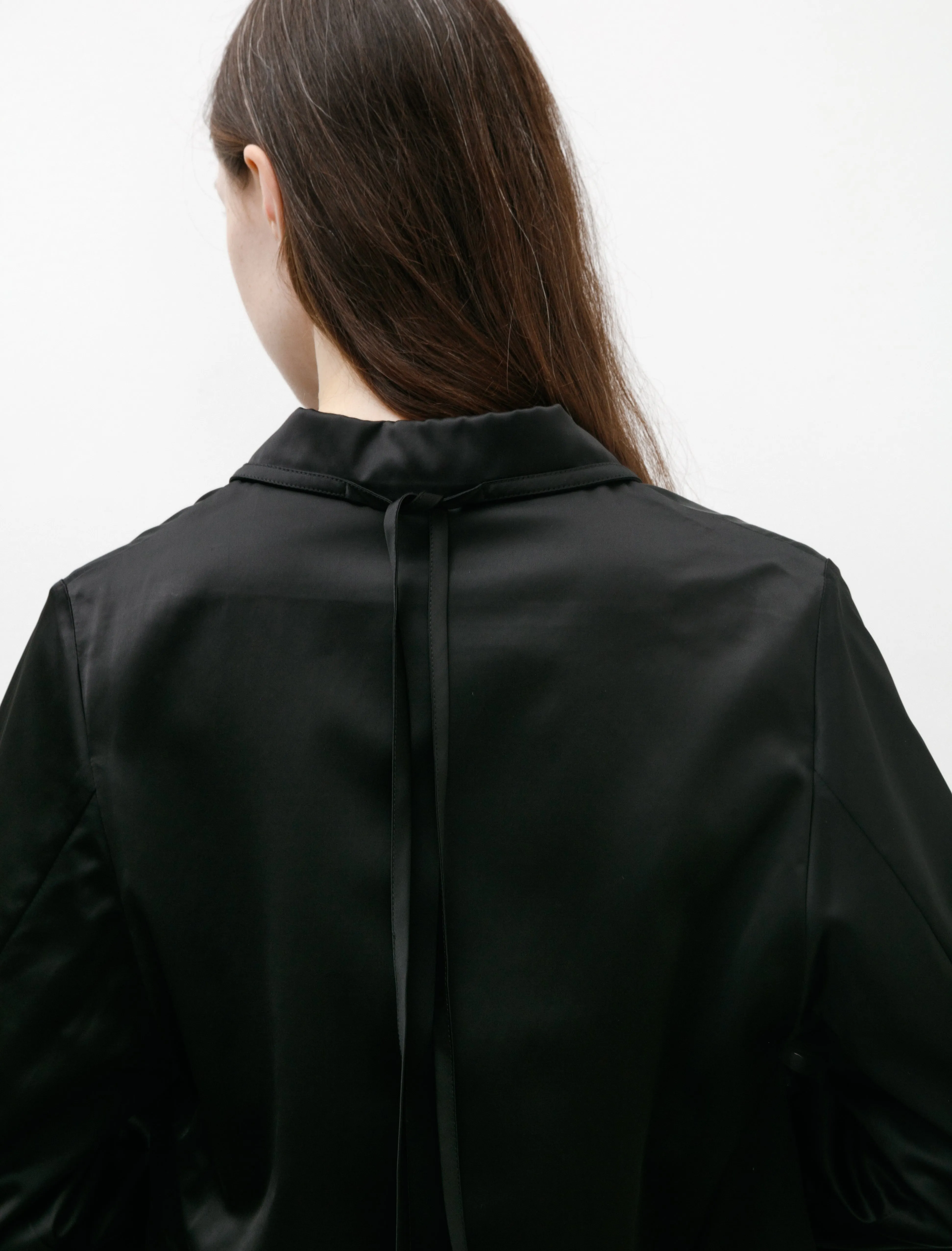 Boxy Jacket Satin Black