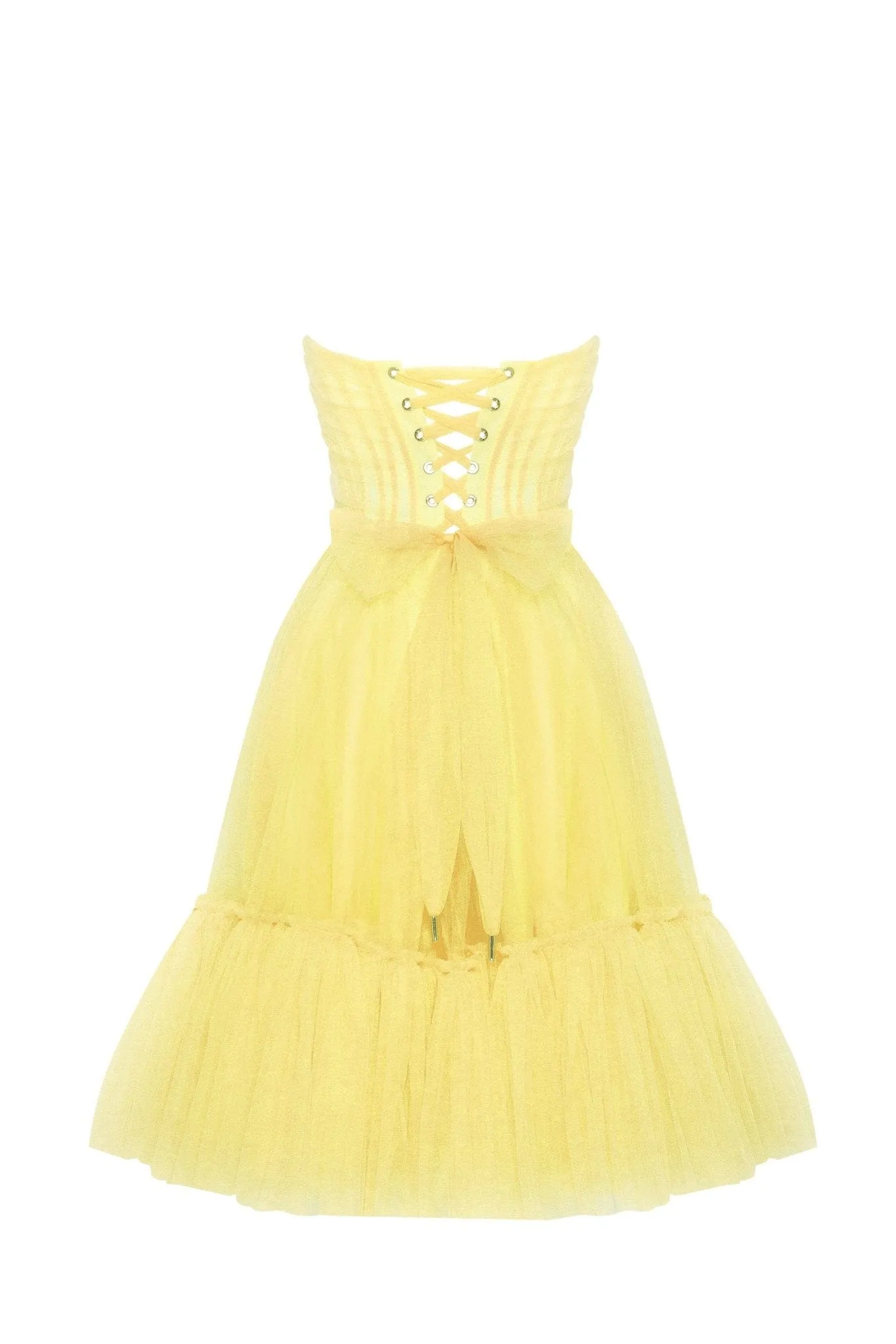 Bright Yellow tulle dress