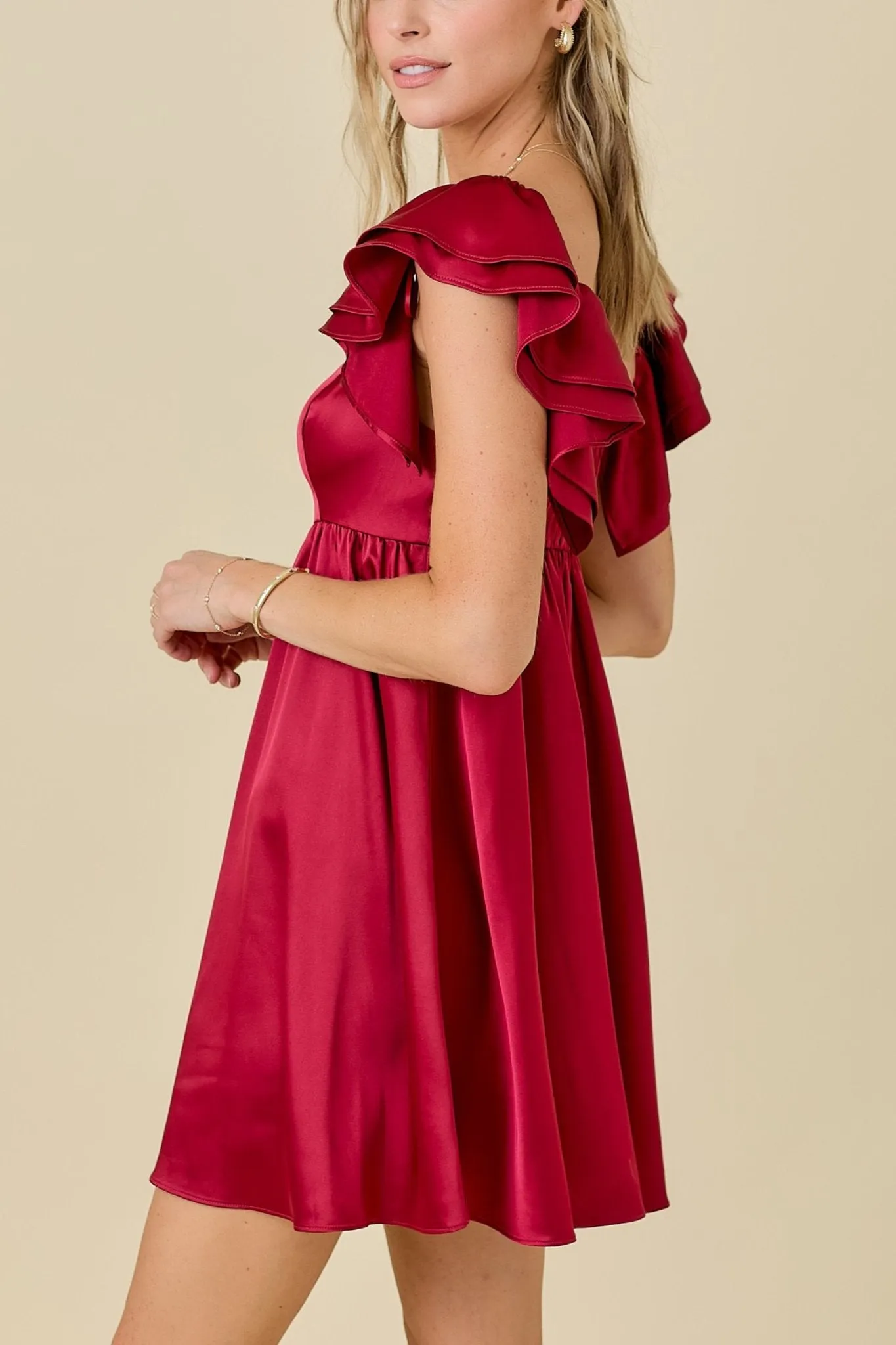 Camellia Ruffle Dress