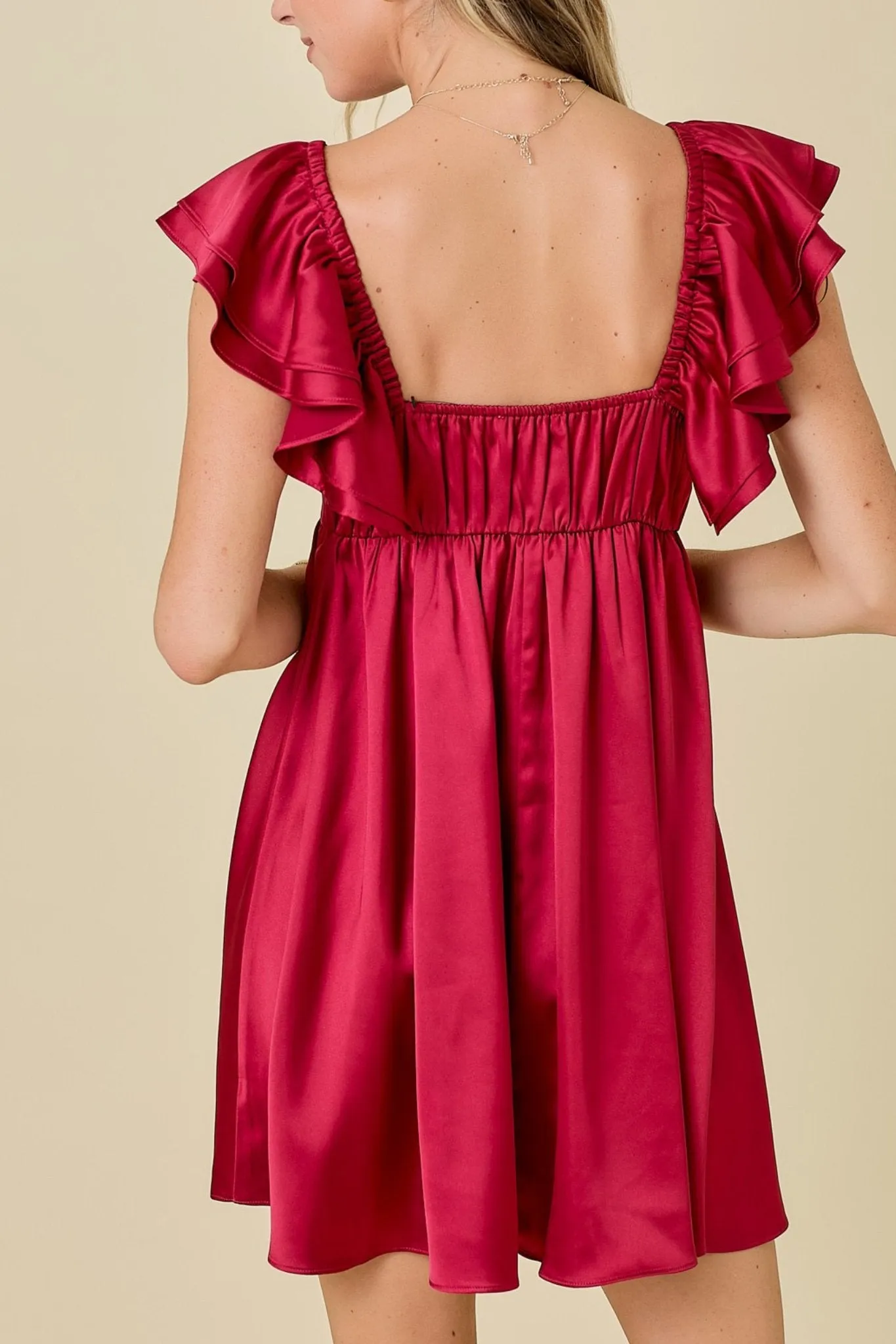 Camellia Ruffle Dress