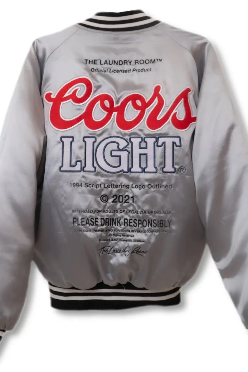 Coors Light Official Varsity Jacket - Silver Premium Edition