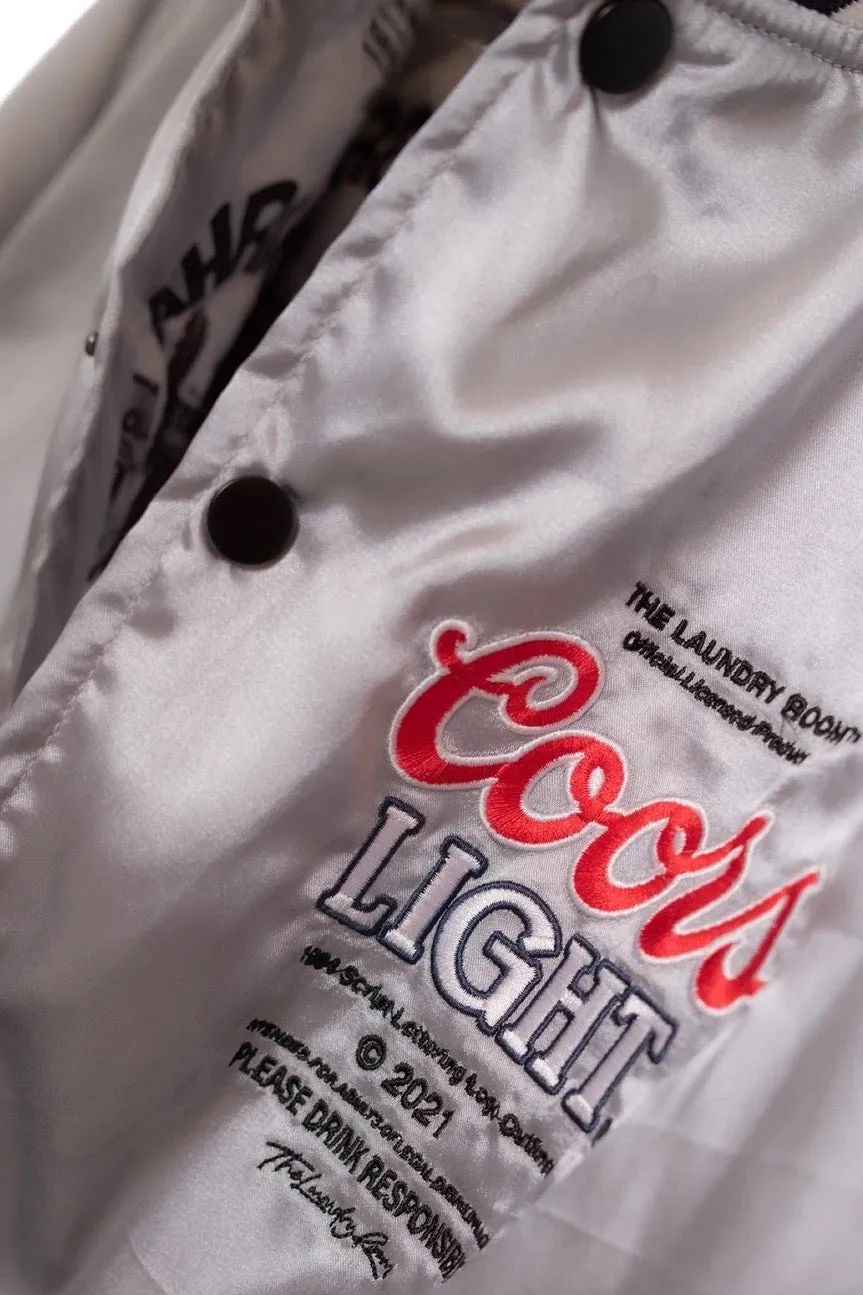 Coors Light Official Varsity Jacket - Silver Premium Edition