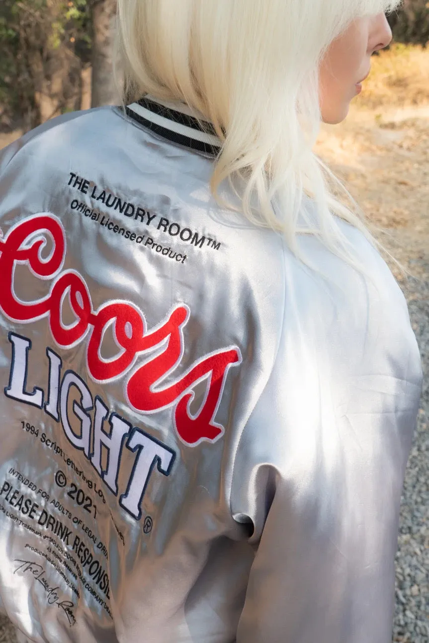 Coors Light Official Varsity Jacket - Silver Premium Edition