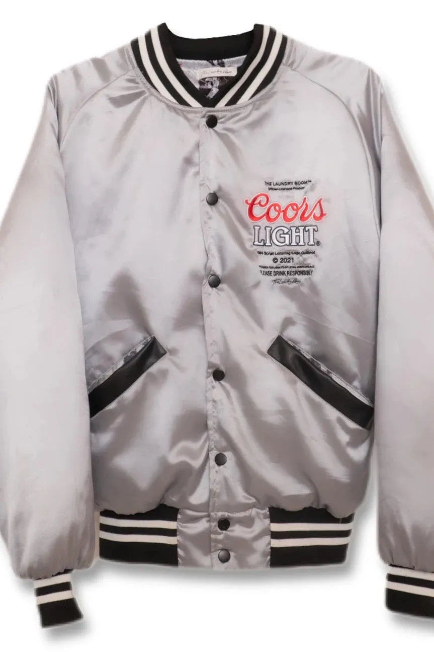 Coors Light Official Varsity Jacket - Silver Premium Edition