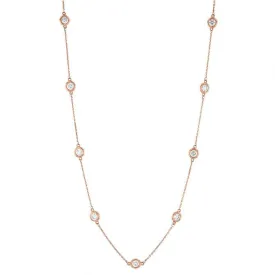 Diamonds by the Yard Station Necklace (1.15 ct Diamonds) in Rose Gold