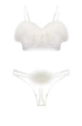 Diana Soft Bra and Pom Pom Thong Set