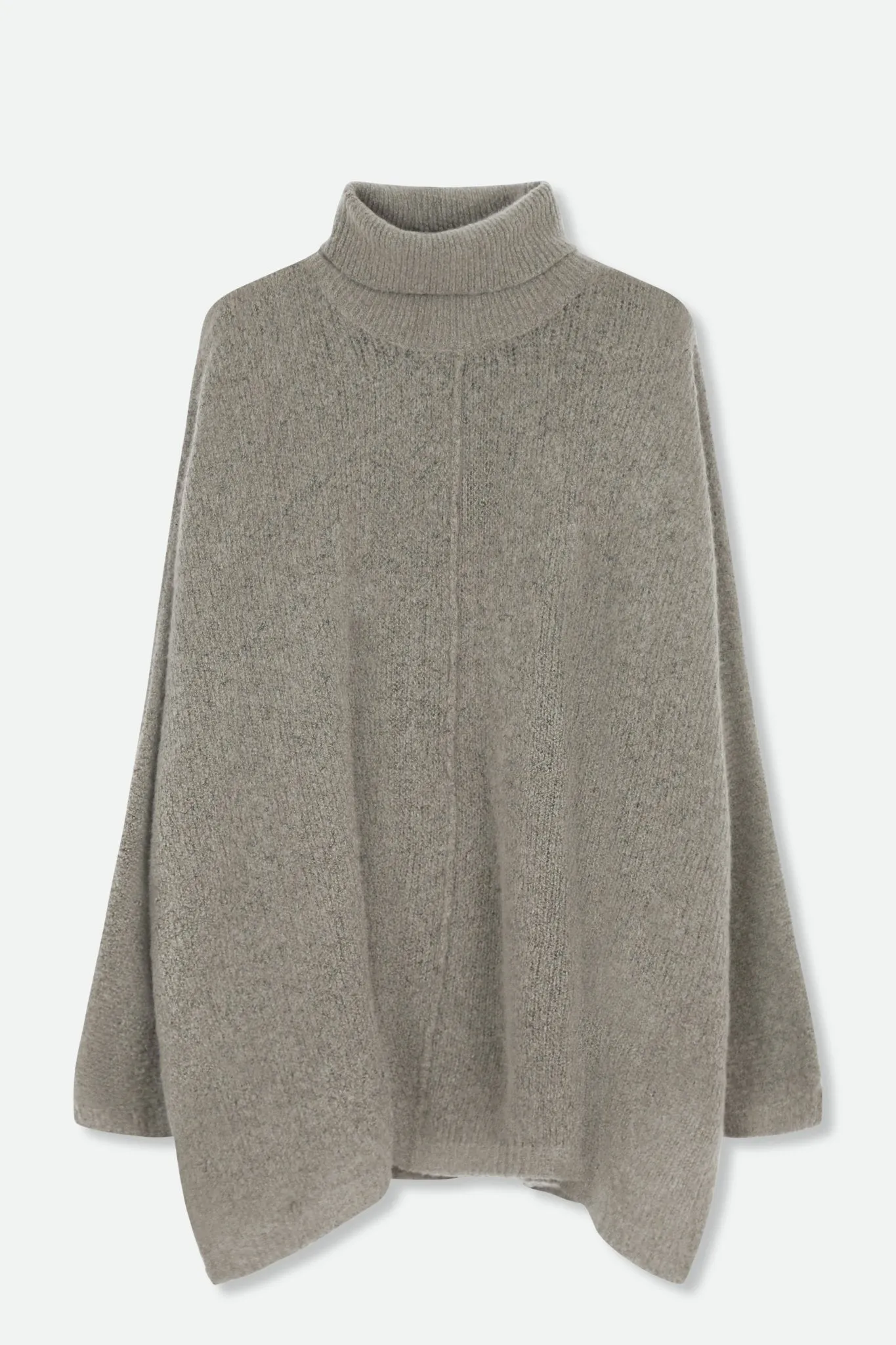 ELENA ONE-SIZE TURTLENECK PONCHO IN CASHMERE