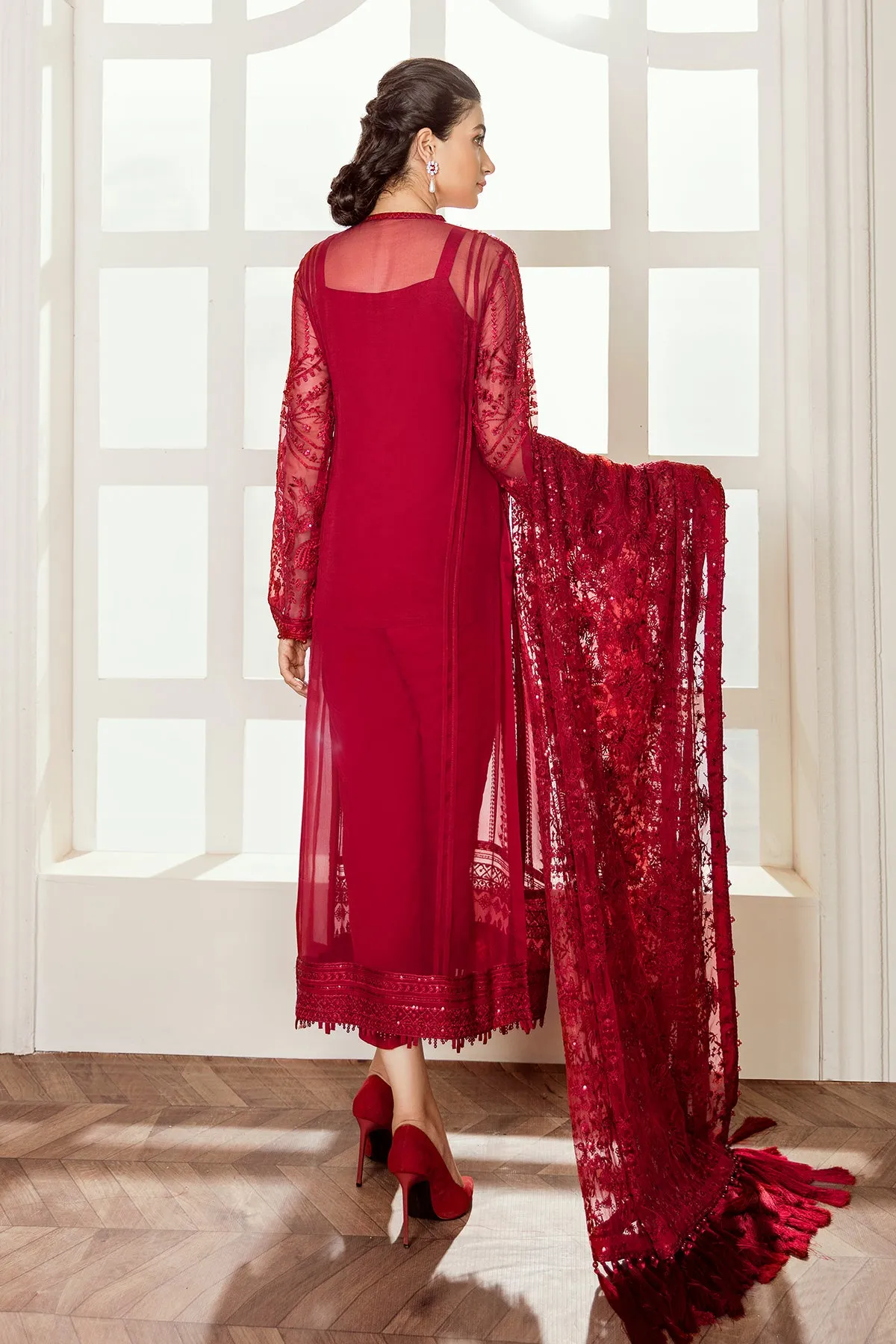 EMBROIDERED CHIFFON UF-37