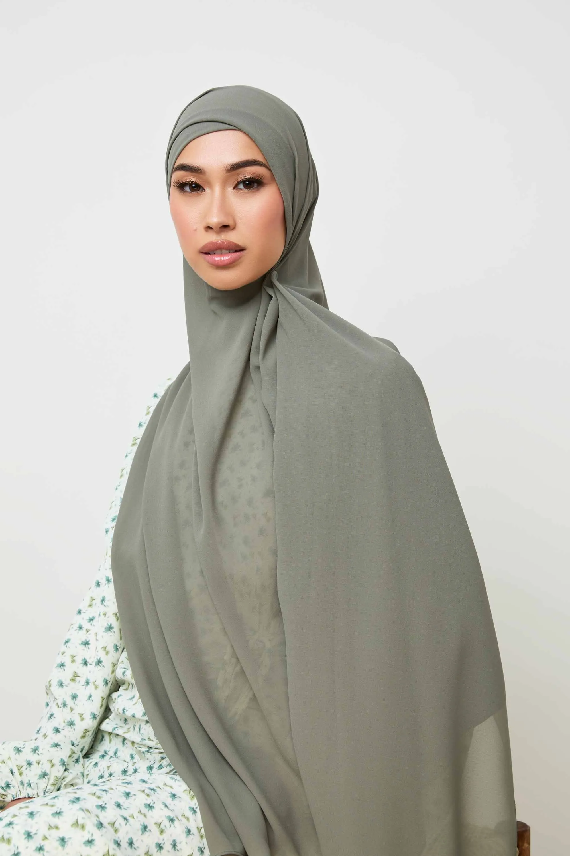 Essential Chiffon Hijab - Shadow