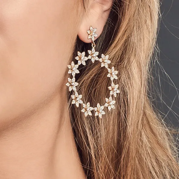 Eternal Blossom Hoops