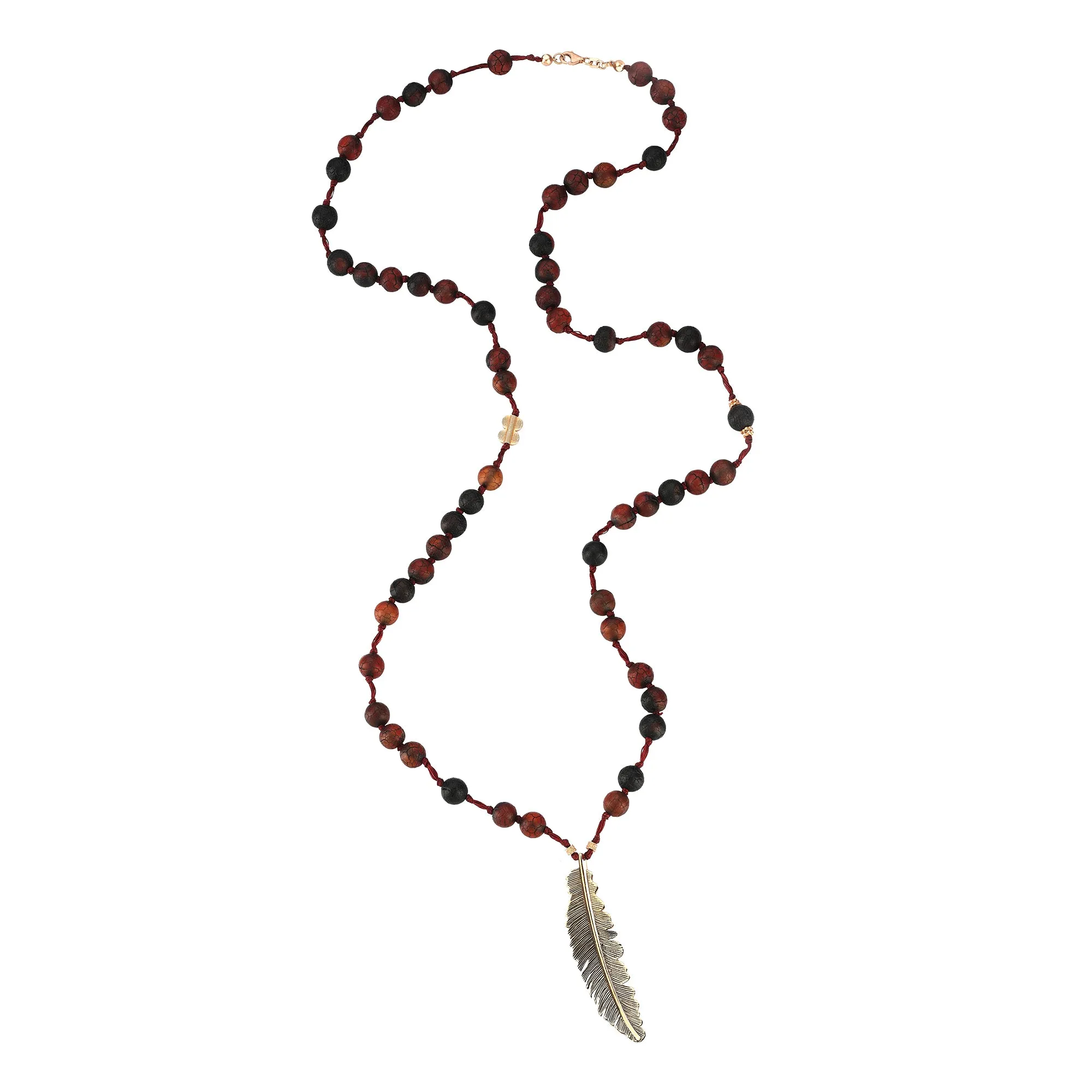 Feather Beaded Necklace