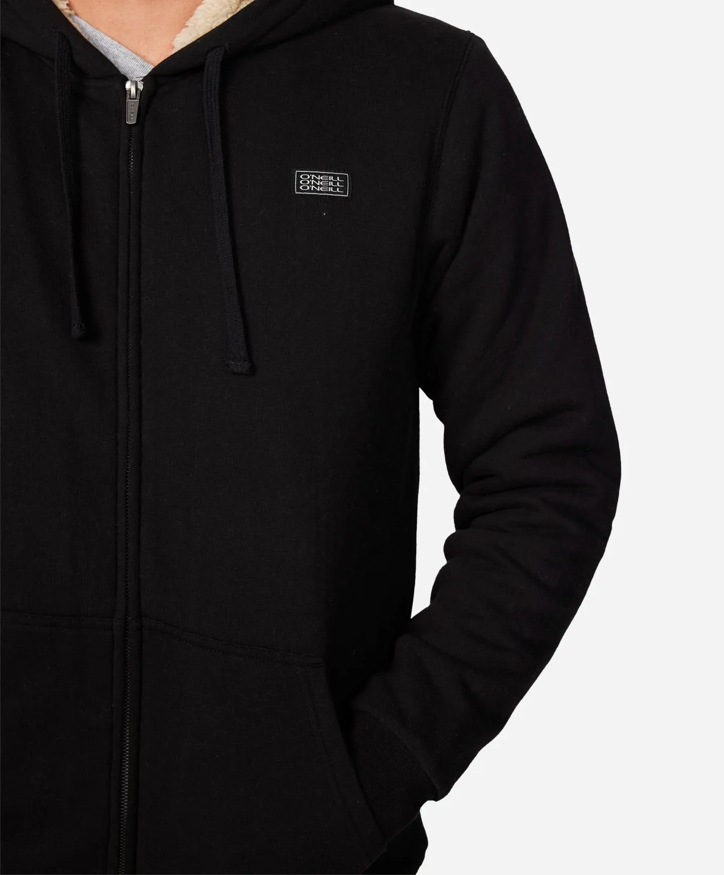 Fifty Two Sherpa Zip Hoodie - Black