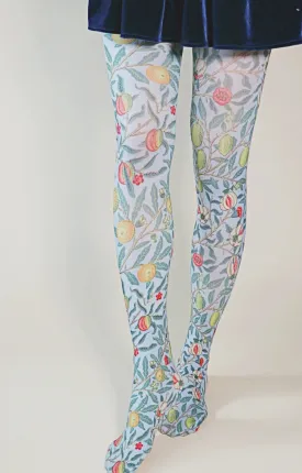 Fruit Or Pomegranate By William Morris Printed Art Tights