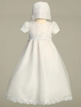 Girls White Christening & Baptism Gown - Audrey