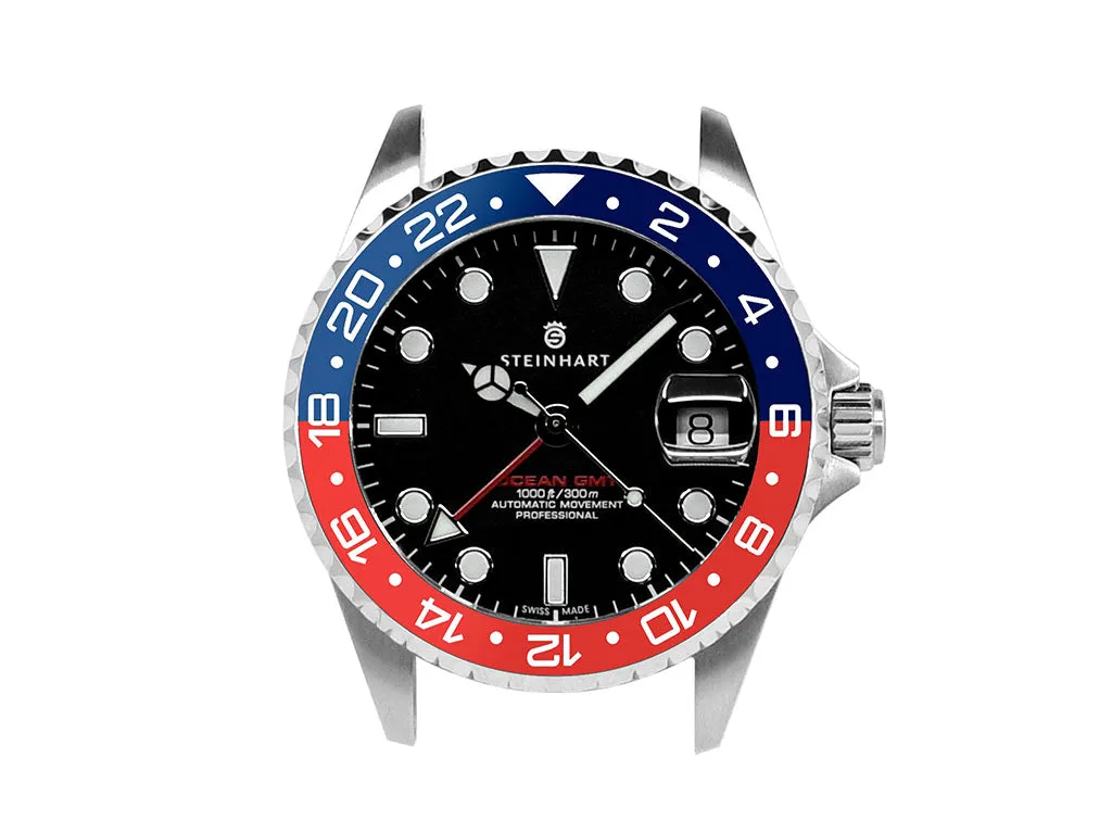 GMT Style Ceramic Bezel Insert Navy Blue/Red (Pepsi)