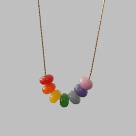 Jelly Rainbow Jade Necklace