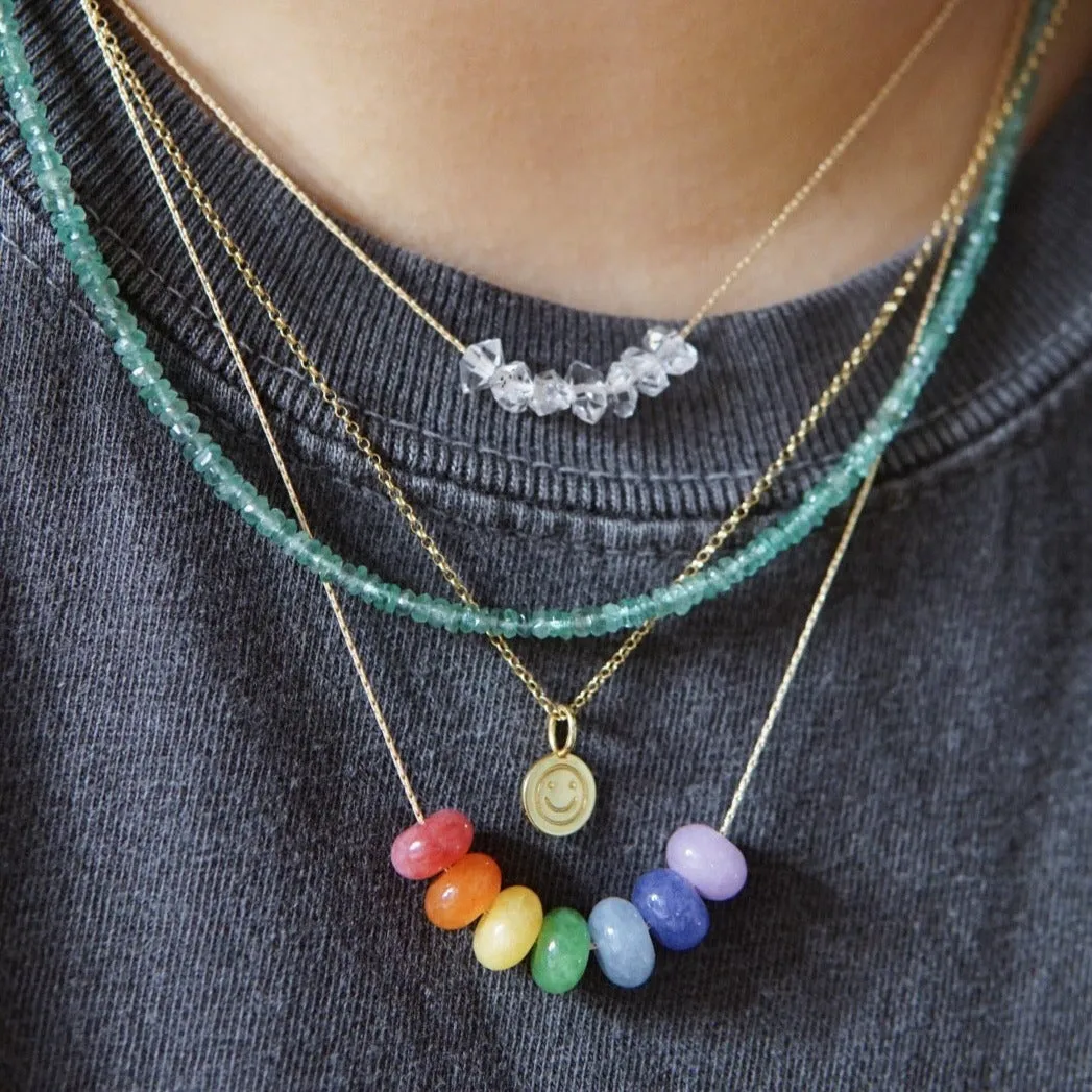 Jelly Rainbow Jade Necklace