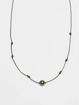 Knotted Pyrite Necklace