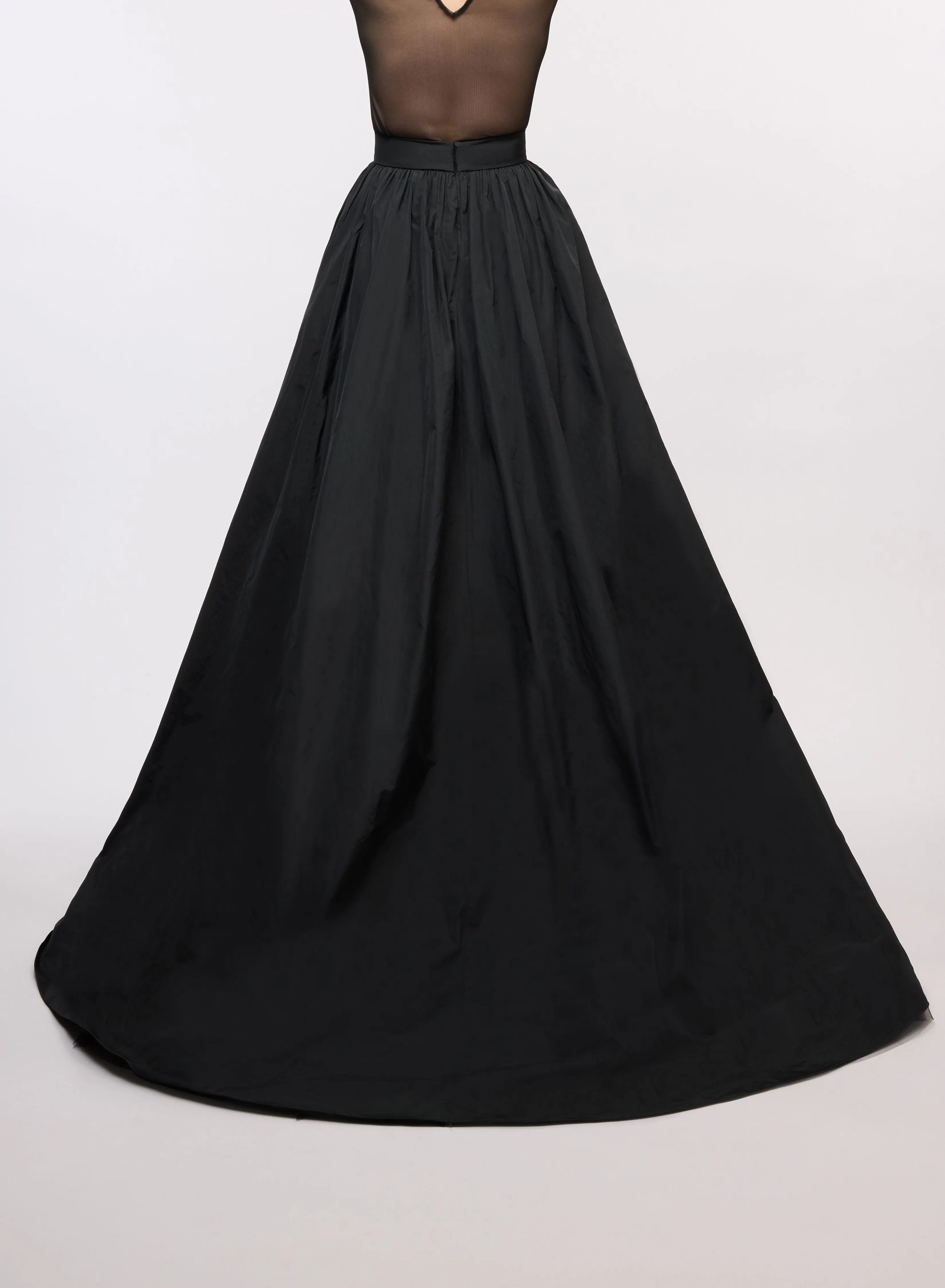 Long Taffeta Skirt