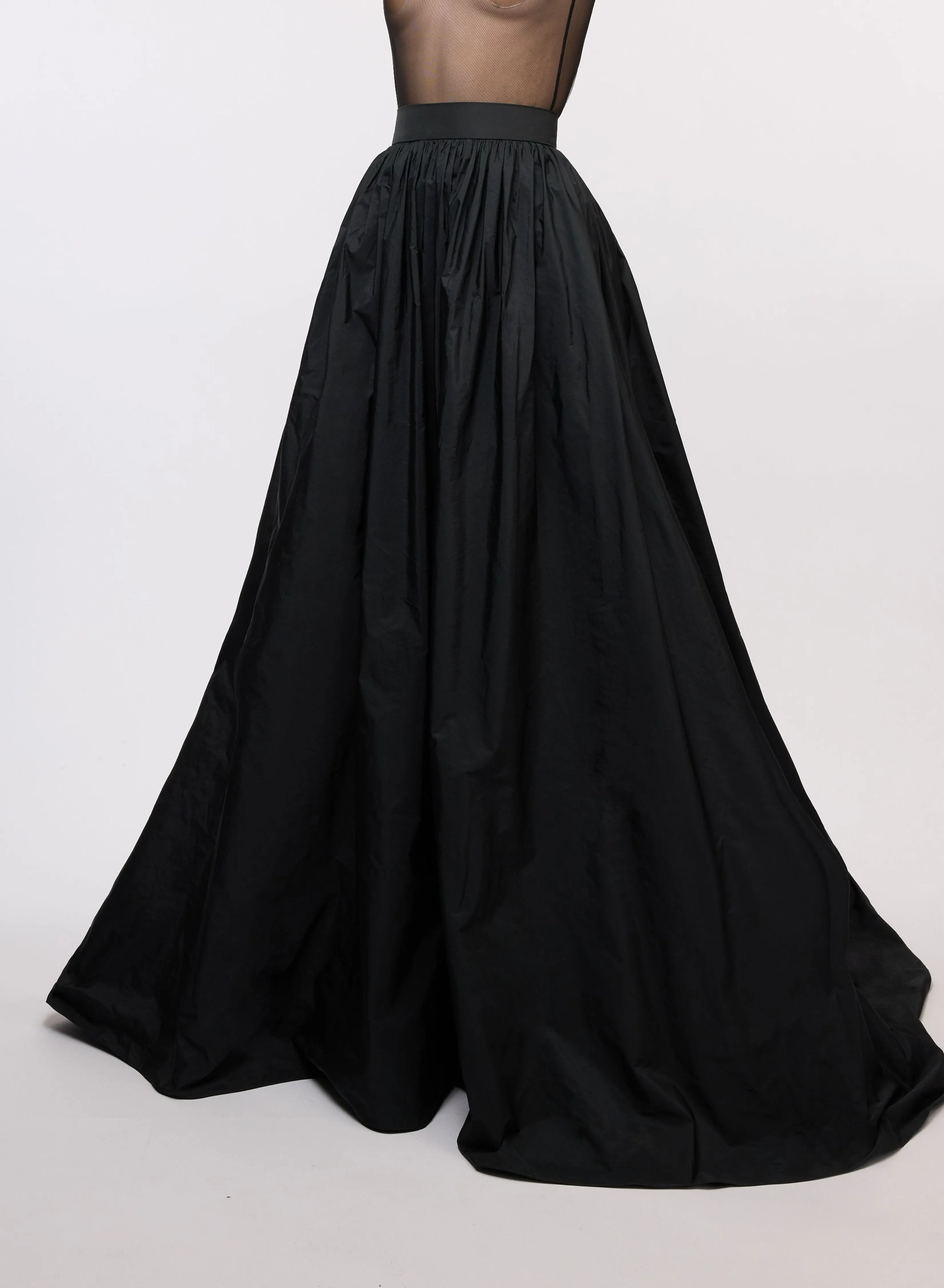 Long Taffeta Skirt