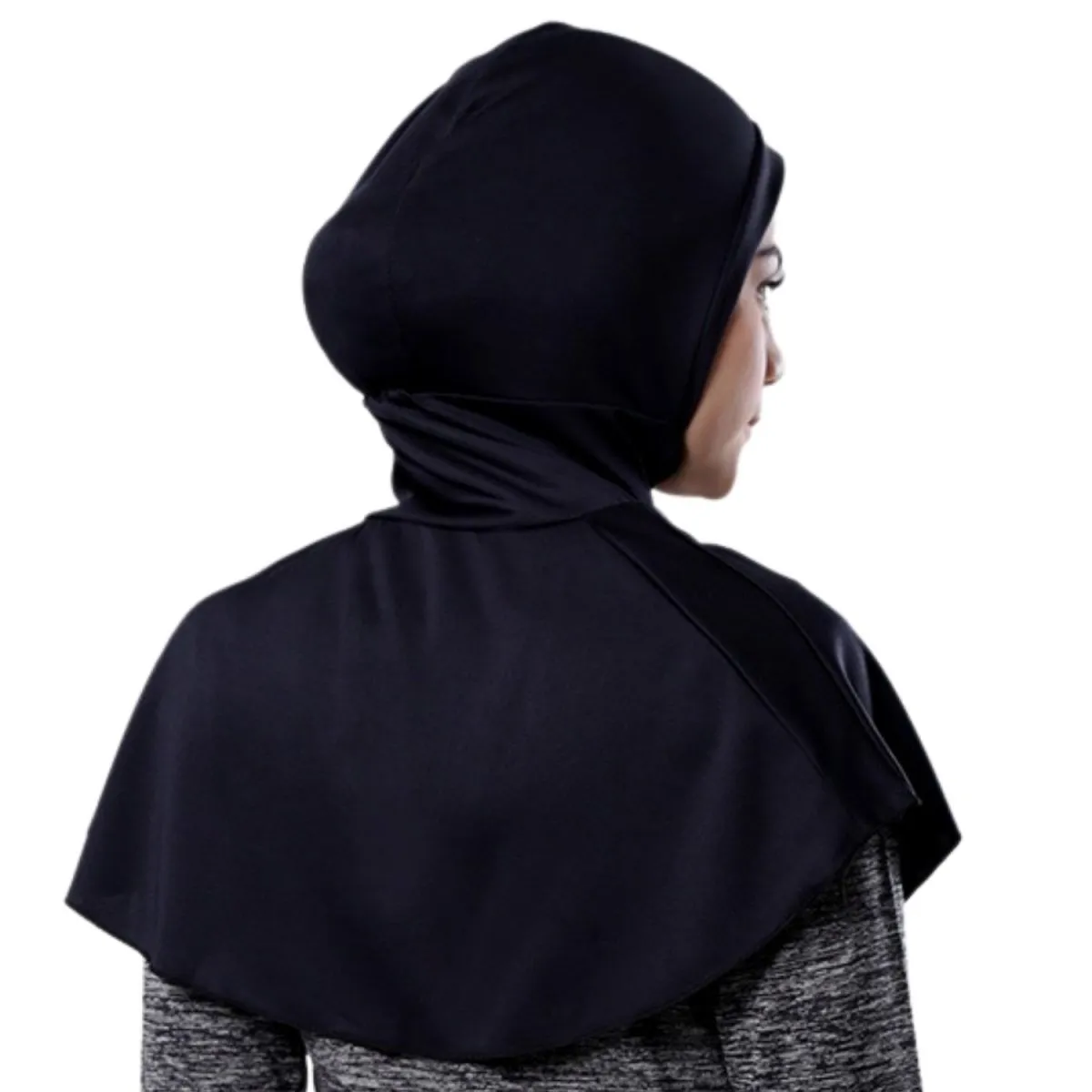 Milk Silk Instant One Piece Hijab - Black