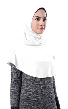 Milk Silk Instant One Piece Hijab - White