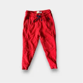 Mini Boden Warrior Knee Joggers Red 3T