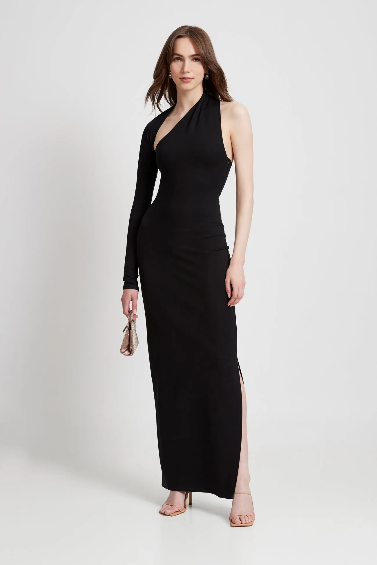 Petite Manhattan Slit Gown